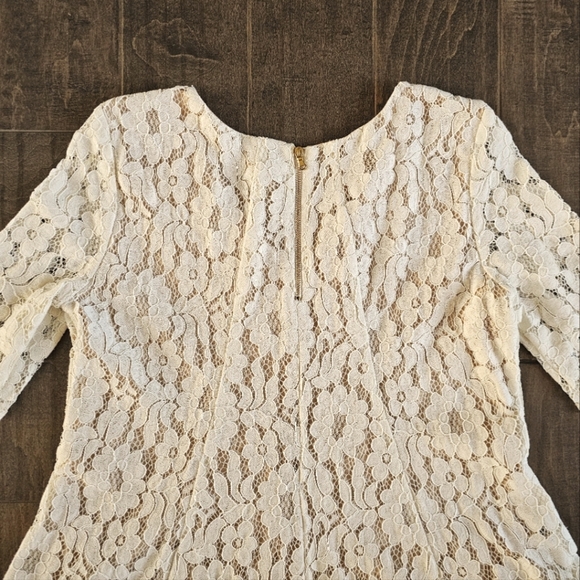 Julian Taylor New York Lace and Flower Embroidered Dress sz 10 - Picture 6 of 6